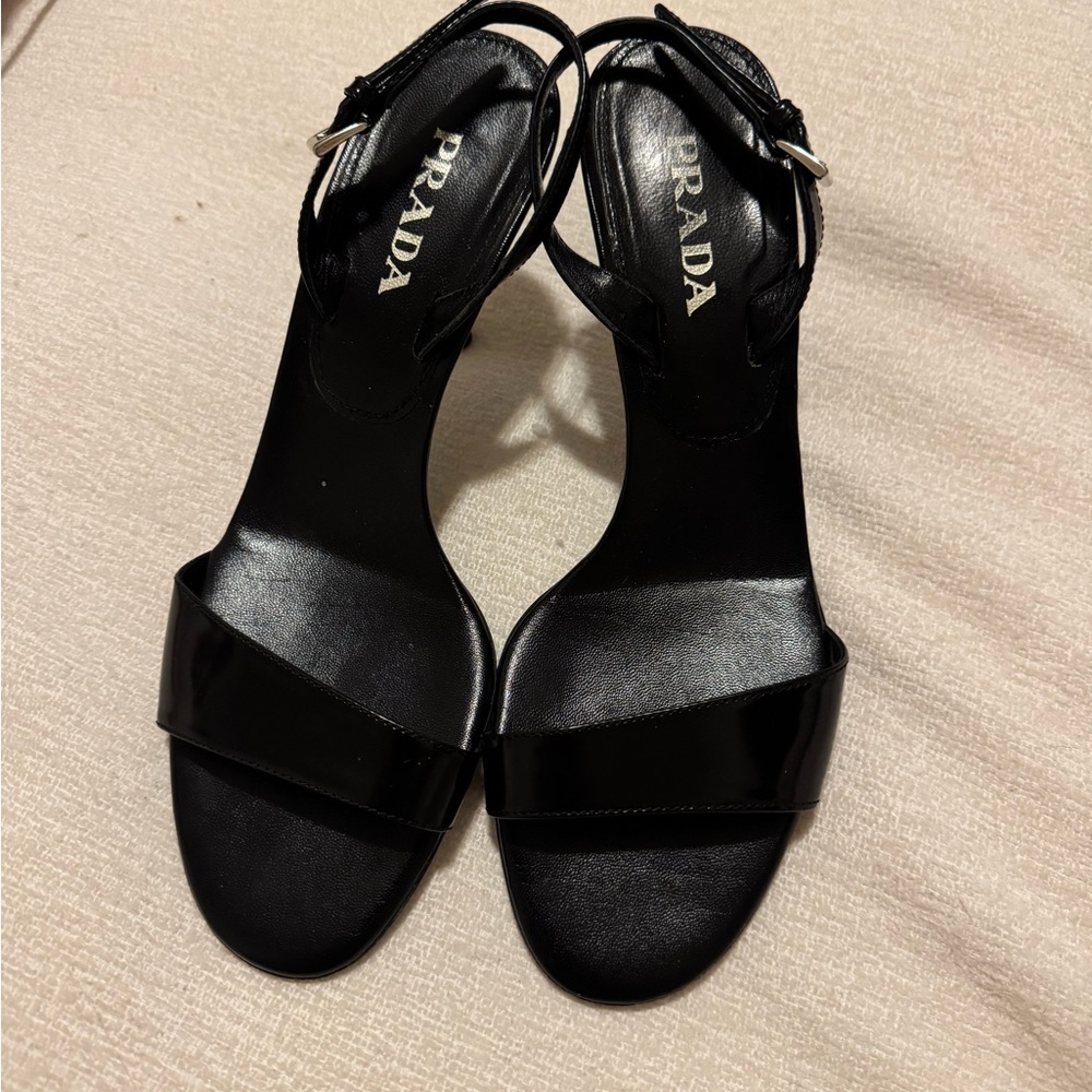 Prada Women's Leather Slingback Sandals